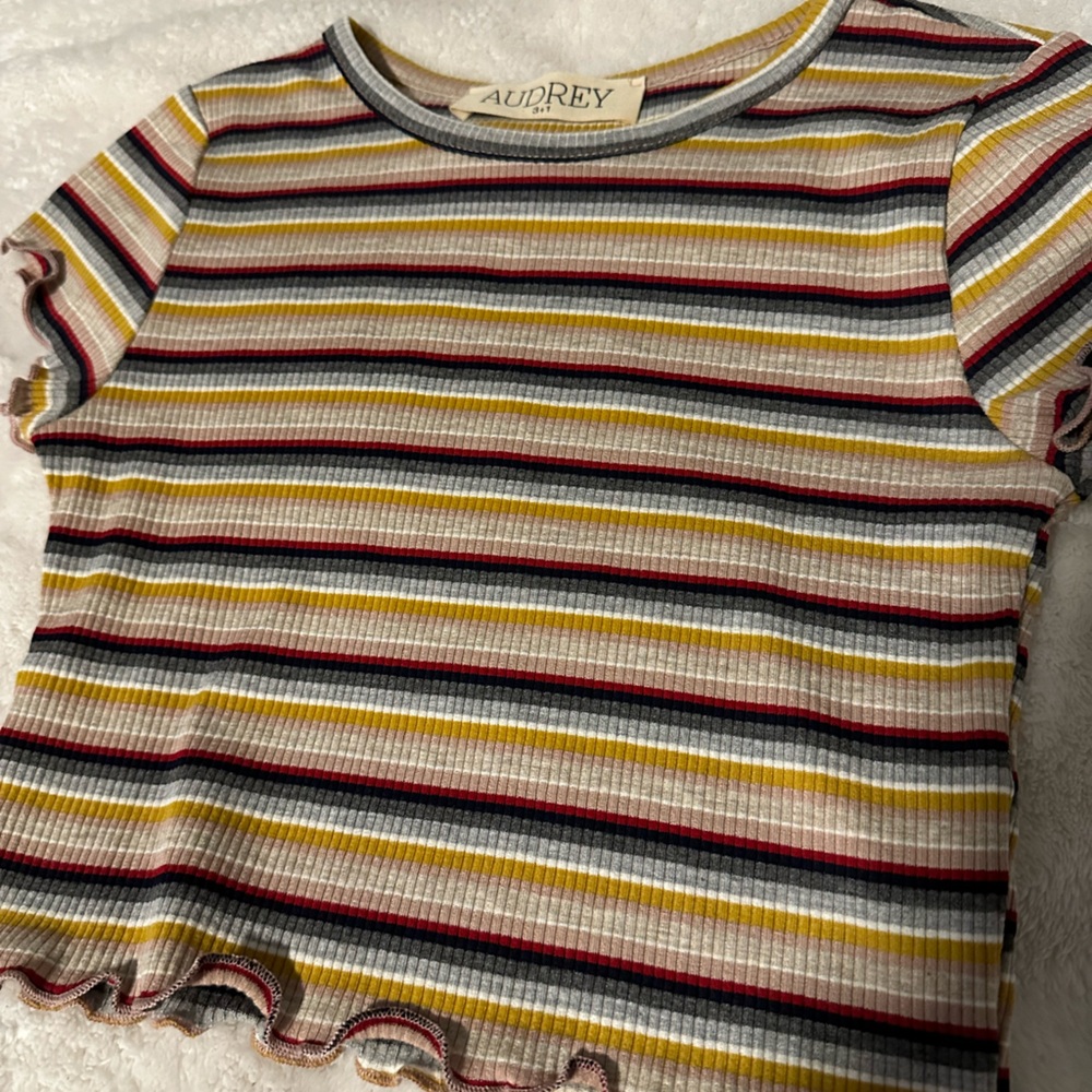 striped tee💛🧡❤️ - Picture 2 of 7